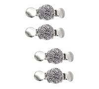 4 Pcs Vintage Sweater Cardigan Decoration Shirt Flower Brooch Color Clothing Match Suit Lavalier Skirt Man Beam Clip Alloy Material