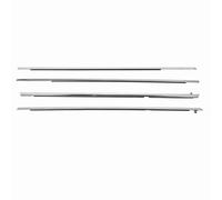 4 Pcs Weatherstrip Door Belt Set Rubber Window Moulding Strip Ideal Replacement for and Windproof Use in Seventh Generation 2003 to 2007 Made of Stainless Iron and Rubber in