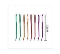 4 Pcs Wool Needles Colorful Bent Tip Tapestry Needles Large-Eye Aluminium Sewing Knitting Needles