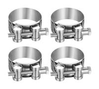 4 PcsAbrazaderas Metalicas para Tubos, Abrazaderas de Manguera de Acero Inoxidable 304 Ajustables 40-43 mm, Abrazaderas con Perno en T para Tuberías de Agua y Tubos de Automóviles Escape