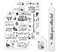 4 pegatinas de Pascua, 21 x 14,8 cm pegatinas de huevos de conejo de Pascua para cristal, manualidades, decoración, bricolaje