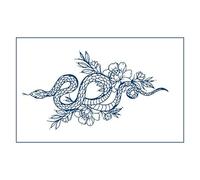 4 Pegatinas De Tatuaje De Jugo Semipermanente De Hierba De Serpiente Pegatinas De Tatuaje Temporales Impermeables Y Respetuosas Con El Medio Ambiente