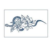 4 Pegatinas De Tatuaje De Jugo Semipermanente De Hierba De Serpiente Pegatinas De Tatuaje Temporales Impermeables Y Respetuosas Con El Medio Ambiente