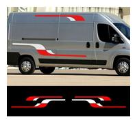 4 Pegatinas Laterales largas para Coche, diseño de Furgoneta Camper, calcomanías de Carreras para Fiat Ducato, Accesorios de Vinilo, decoración DIY. Puerta Lateral de Coche Accesorios