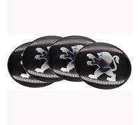 4 Pegatinas para tapacubos de Rueda de Coche para Peugeot de 65 mm, emblemas, calcomanías, Logotipos, Llantas, tapacubos, Accesorios Exteriores