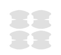4 Pegatinas Protectoras universales para manija de Puerta de Coche, Transparentes, anticolisión.