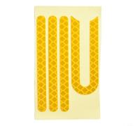 4 pegatinas reflectantes para scooter eléctrico M365 Pro que mejoran la seguridad aumentando la visibilidad durante los paseos nocturnos (naranja)