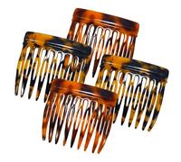 4 peines franceses pequeños para cabello fino y fino, peines laterales decorativos para mujer