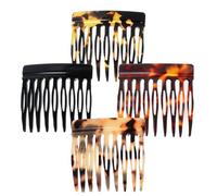 4 peines laterales para el cabello francés, peines pequeños para peinar el cabello, accesorios de peinado francés, accesorios para mujer, clips de sujeción fuertes para moño de mujer