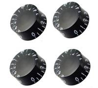4 Perillas Top Hat para Guitarra LP 4 Perillas Top Hat para(Black)