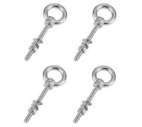 4 pernos de anillo de acero inoxidable de 0.3 a 18 pulgadas con tuercas, 3 pulgadas de largo