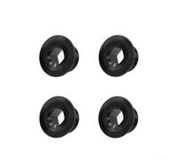 4 pernos de fijación de manivela de bicicleta con cubierta de manivela para tamaños de 18 mm, 19 mm y 20 mm, diseñados para mayor durabilidad (20 mm, negro)