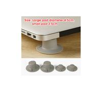 (4 pezzi di plastica) Supporto pieghevole in metallo per laptop Staffa universale antiscivolo