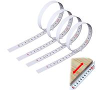 4 Pezzi Etichette Adesive con Scala di Misurazione 0.1mm, Nastri Misura Metrici Autoadesivi per Banco da Lavoro, Strumenti e Macchine, Etichette Metriche Precise