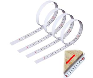 4 Pezzi Etichette Adesive con Scala di Misurazione 0.1mm, Nastri Misura Metrici Autoadesivi per Banco da Lavoro, Strumenti e Macchine, Etichette Metriche Precise