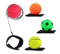 4 Pezzi Pallina da Polso con Elastico Palla da Polso Sportiva Palle Rimbalzanti per Bambini Adulti e Anziani Esercizio o Giocare
