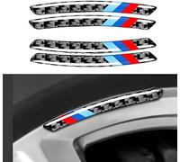 4 Pezzi Pegatina para Rueda de Coche per BMW 2er Active Tourer U06 2022 2023 2024 2025, Calcomanías 3D para Neumáticos de Coche Pegatina de Cinta de Rayas