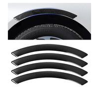 4 Pezzi Suave Fender Protector para Smart EQ Fortwo Forfour 453 451 452 450 454#1 / #3, Protector De Borde De Rueda Fibra Carbono, Tira Recorte Arco Ceja Rueda Coche,B