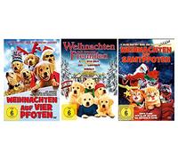 4 Pfoten für Weihnachten ( 3 DVD´s mit 9 Filmen - z. B. Golden Winter - Schlau wie ein Luchs - Nur Hunde kommen in den Himmel - und viele mehr ) [Alemania]