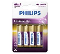4 Philips Lithium Ultra Aa Batteries Mignon Fr6 1.5V Blister 4Bl Exp 2032 Nuevo