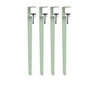 4 Piece F Shaped Clamp Metal Table Legs Adjustable Movable Height Adjustable Table Leg Breakfast Bar Leg Tabletop Support Legs Suitable(40cm/Light Green)