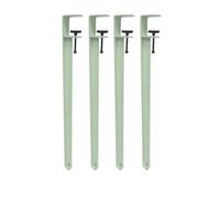 4 Piece Metal Table Leg F Shaped Clamp Legs Dining Tables Movable Height Adjustable Table Leg Support Frame DIY Furniture Enthusiasts(76cm/Light Green)