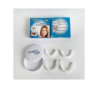 4 Piece Snap On Smile Cosmetic Teeth Covers Temporary Dental Whitening Veneers Set Instant Smile Makeover