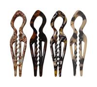 4-Piece U-Shape Styling - Pinos de pelo anchos con agarre no deslizante, para mujer | Hairs Clips For Hairstyles Salon Use Everyday Wear Wedding Dance Ballet