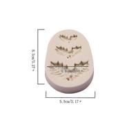 4 Pieces Christmas Holly Leaves Silicone Mold Leaf Shaped Fondant Mold Chocolate Dessert Molds for Baking Chocolate Candy Sugar Cake Decorations