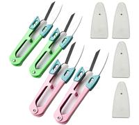 4 Pieces Coupe Fil Couture Ciseaux de Broderie en Forme de U Pinces a Coudre pour Bricolage Artisanat Fil Snips Cutters Utile pour Couper Coutures Quilting Coupe-Fil Ring Accessoires de Couture