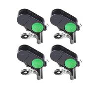 4 Pieces Fish Alarm Bite Indicator Sound Led Fishing Alarm Waterproof Battery-powered Clip-on