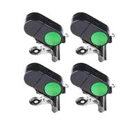 4 pieces fish alarm bite indicator sound LED fishing alarm waterproof battery-powered clip-on