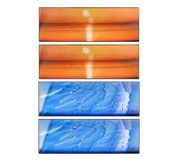 4 Pieces Funny Bookmarks | Film Shape Page Holders | Sea Theme