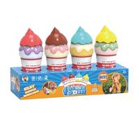 4 Pieces Ice Cream Bubble Wand | Non-Spill Bubble Machine, No Matter How You Turn The Bottle Upside Down, The Liquid Will Not Flow out, Educational Sensory Toys For Travel Beach Backyard Garden