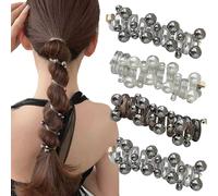 4 Pieces No Damage Soft Elastic Spiral Hair Ties, Twisted Hair Wire Pony Hairwire, Phone Cord Hair Bands for Women & Girls (4PCS-A)