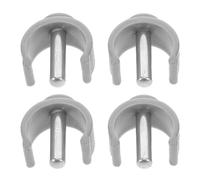 4 Pieces Walker Clamp Accesorios, Non Slip Safety Pins for Cane Crutches C-Shaped Safety Pin Walking Stick