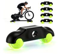 4 pies de placa de rocker para Wahoo Kickr Core & Core 2, con 8 pelotas de tenis, adaptador portátil Snap Rocker para entrenamiento de rodillos de ciclismo en interiores, pies de placa basculante para