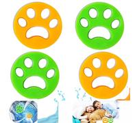 4 Pieza Atrapa Pelos Lavadora Mascotas, Quita Pelos Mascota, Solución Reutilizable para Eliminar Pelos De Mascotas De La Ropa, Limpieza Efectiva para Ropa, di Adiós a Los Pelos de Gatos