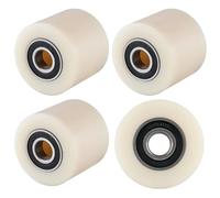 4 pieza Ruedas para Transpaleta Nylon 80 x 70 mm, Axe 20mm Ruedas para Transpaleta avec Roulements à Billes Roues pour Transpalettes Camions de Transport Transporteurs de Matériaux