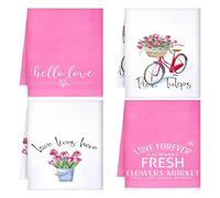 4 Pieza Torchons à Vaisselle en Microfibre Superabsorbentes Trapos Cocina Toallas de Mano Paños de Cocina 45 * 66cm Tea Towel Toalla de Decoración Cocina Trapos de Cocina para Hogar y Coci