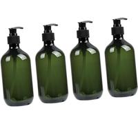 4 piezas 1 juego de embalaje de loción presione la botella vacía botella de bomba cosmética botellas de bomba de líquido botellas de plástico con bomba champú lavado de manos botella de lavado de líqu