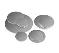 4 piezas/1 pieza 304 Placa redonda de acero inoxidable Hoja circular Disco Disco redondo Metal cepillado Placa pulida Hoja de corte láser (1 Piece-0.8X200MM)