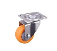 4 piezas 1 pulgada tornillo rueda naranja PP muebles Mute pantalla gabinete altavoz(B)