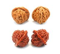 4 piezas 2026 nuevas nueces wenwan nueces, bola de fidget de nuez china, nueces y masajes, juguetes para aliviar el estrés para aliviar el estrés (amarillo+rojo)