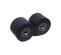 4 piezas 5/6/7/8/10 diámetro del orificio 40 mm diámetro 30 mm de espesor rueda guía de poliuretano con rodillo recubierto de PU de doble rodamiento(Size 6x40x30mm)