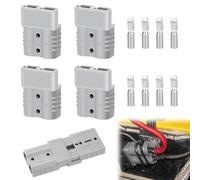 4 Piezas 600V 50Amp Conector de batería Conexión rápida Conectores de alimentación modulares Desconexión rápida para automóvil, Conector Anderson, Autocaravana, Caravana, Barco