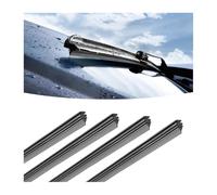4 Piezas 65cm Gomas de Limpiaparabrisas de Repuesto, Coche Universal Parabrisas, Escobillas Traseras Automotrices, Recambio para Automóviles Delanteros Más Clara