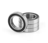 4 Piezas 6802-2RS Rodamientos de Bolas 15x24x5mm Acero al cromo y Pre-lubricados, Doble Junta de Goma, 6802RS Rodamiento rígido Ranura Sellados per attrezzature domestiche, industriali