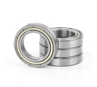 4 Piezas 6802ZZ Rodamiento de Bolas 15x24x5mm Doble Blindaje de Metálica, Acero cromado y Pre-lubricado, 6802-2Z Ranura Profunda para Potencia de Transmisión, Máquina Herramienta