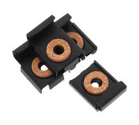 4 Piezas Abrazadera para Espejo de Pared, Hierro Negro Ajustable | Montaje Seguro para Espejos sin Marco, Longitud 31-36mm, Adecuado para Salas y Estudios